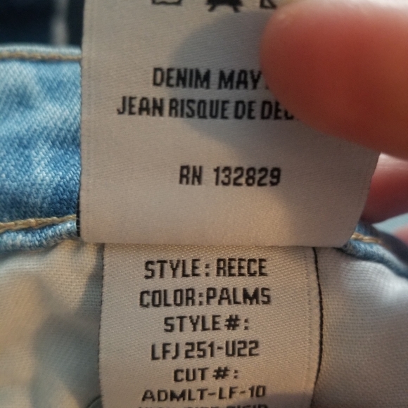 Lovers + Friends Reece High Rise Rigid Slim Straight Jean Button Fly size 26 - Picture 3 of 10